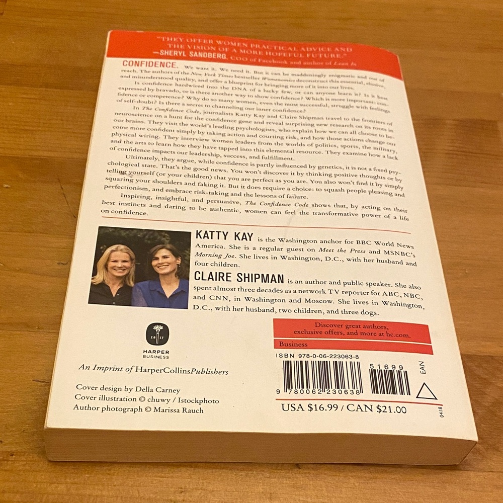 The Confidence Code Paperback Book by Katty Kay & Claire Shipman - Picture 2 of 4